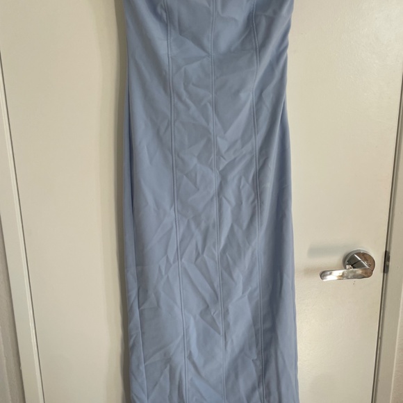 Blue Strapless Dress - Picture 2 of 2